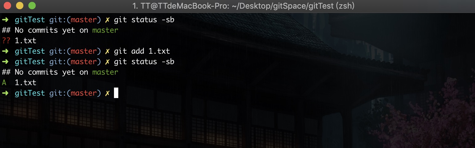 git add命令图片示例